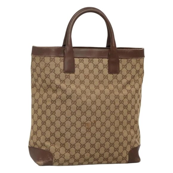 GUCCI GG Canvas Hand Bag Beige 002 1121 Auth - Picture 1 of 16